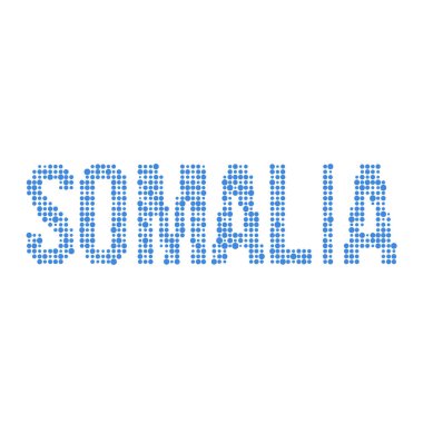 Somali Silueti Pikselli Kalıp Haritası Çizimi