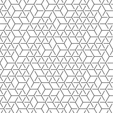  Altıgen Labirent deseni soyut illüstrasyon