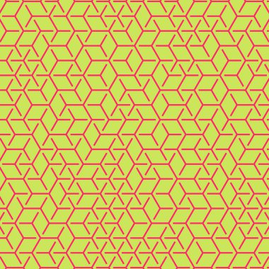  Altıgen Labirent deseni soyut illüstrasyon