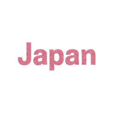 Japon Silüeti Resmedilmiş Desen Haritası Çizimi