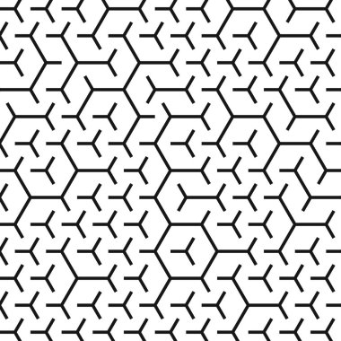  Altıgen Labirent deseni soyut illüstrasyon