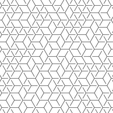  Altıgen Labirent deseni soyut illüstrasyon