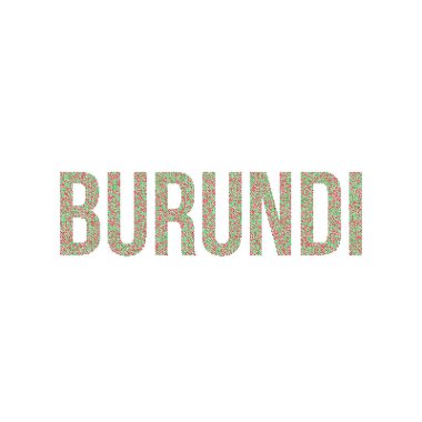 Burundi Silueti Pikselli desen haritası çizimi