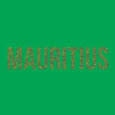 Mauritius Silueti Pikselli desen haritası çizimi