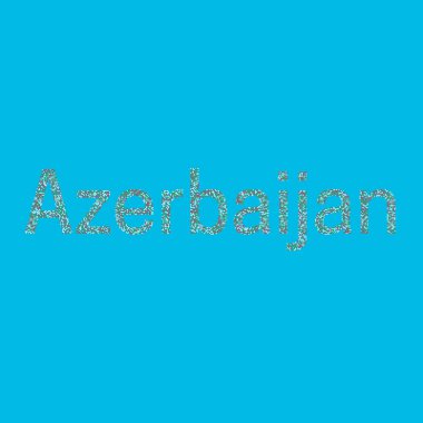 Azerbaycan Silueti Pikselli desen haritası çizimi