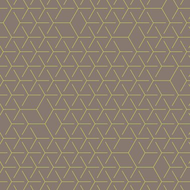  Altıgen Labirent deseni soyut illüstrasyon