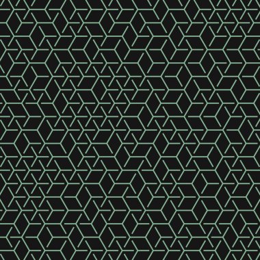  Altıgen Labirent deseni soyut illüstrasyon