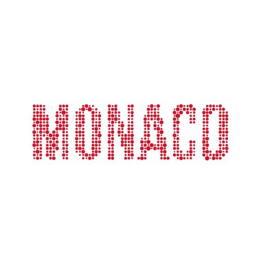 Monaco Silueti Pikselli desen haritası çizimi