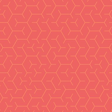  Altıgen Labirent deseni soyut illüstrasyon