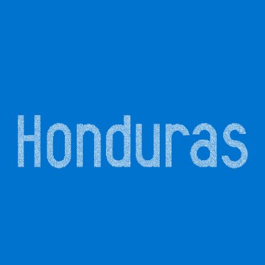Honduras Silueti Pikselli desen haritası çizimi