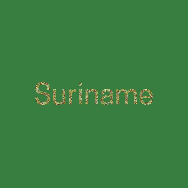 Suriname Silhouette Pixelated Μοτίβο Χάρτη Εικονογράφηση — Διανυσματικό Αρχείο
