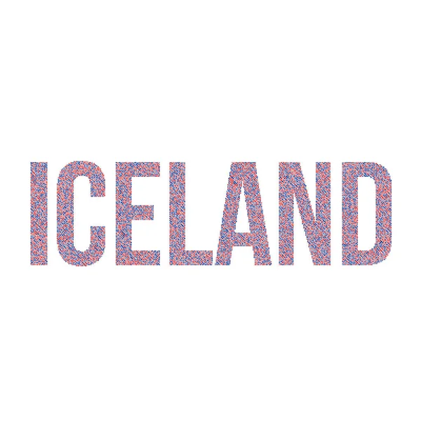 Иллюстрация Исландского Силуэта — стоковый вектор