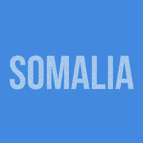 Somali Silueti Pikselli Kalıp Haritası Çizimi — Stok Vektör