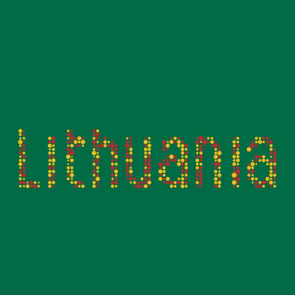 Λιθουανία Silhouette Pixelated Μοτίβο Χάρτη Εικονογράφηση — Διανυσματικό Αρχείο