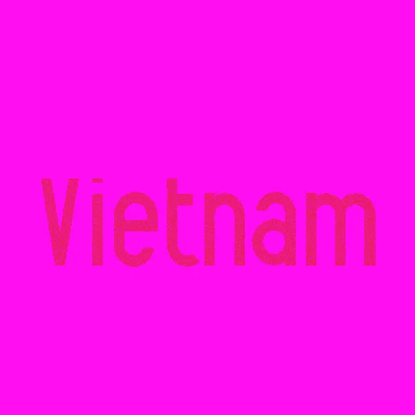 Vietnam Silueti Pikselli Desen Haritası Çizimi — Stok Vektör