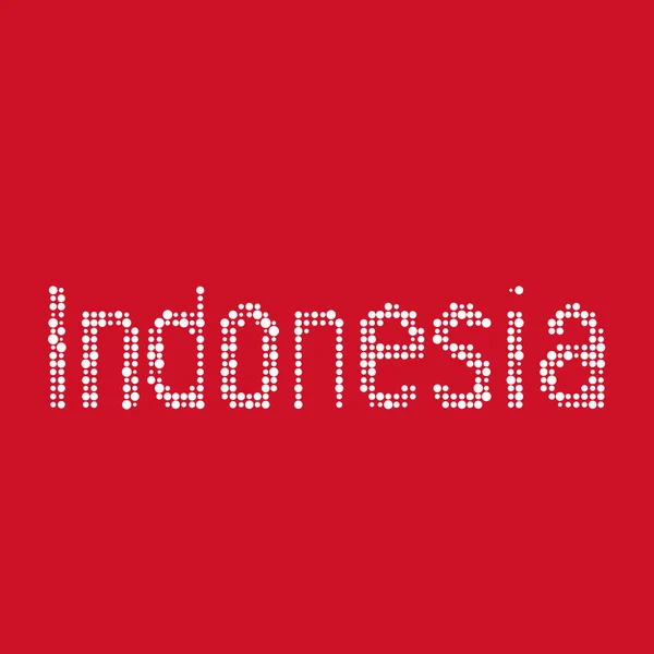 Indonesia Siluet Gambar Peta Pola Pixelated - Stok Vektor