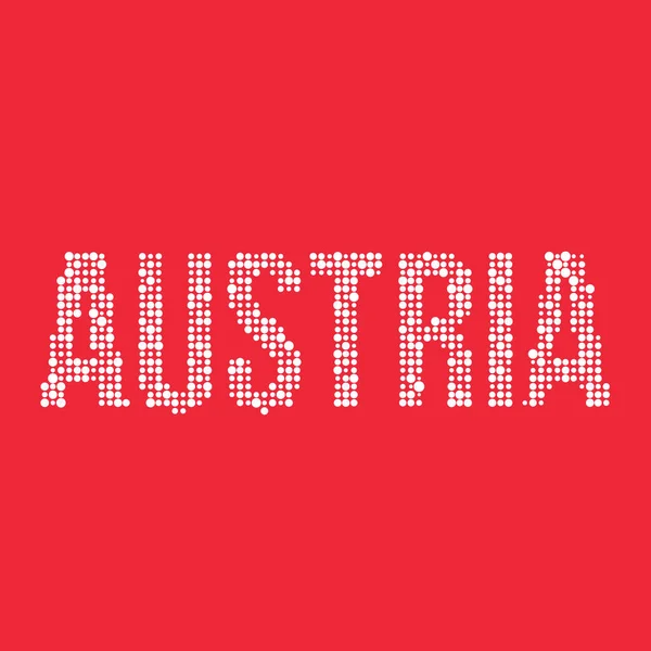 Áustria Silhueta Pixelado Ilustração Mapa Padrão —  Vetores de Stock