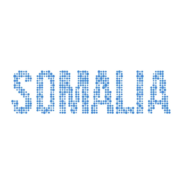 Somália Silhueta Pixelado Ilustração Mapa Padrão — Vetor de Stock