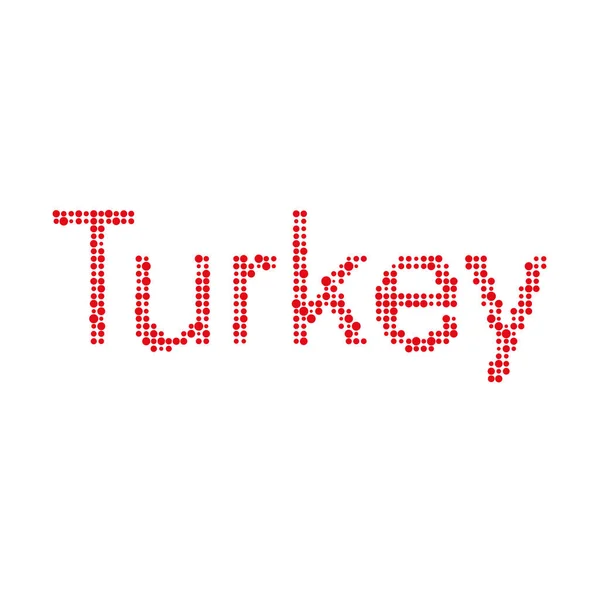 Turquía Silhouette Pixelated Patrón Mapa Ilustración — Vector de stock