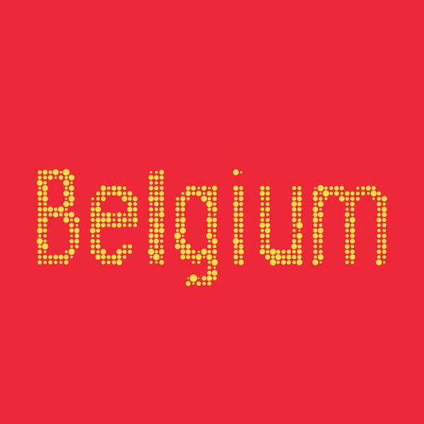 Belgique Silhouette Illustration Carte Motif Pixélisé — Image vectorielle