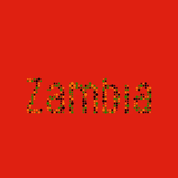 Zambie Silhouette Illustration Carte Motif Pixellisé — Image vectorielle