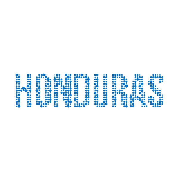 Honduras Silhouette Ilustración Mapa Patrón Pixelado — Archivo Imágenes Vectoriales