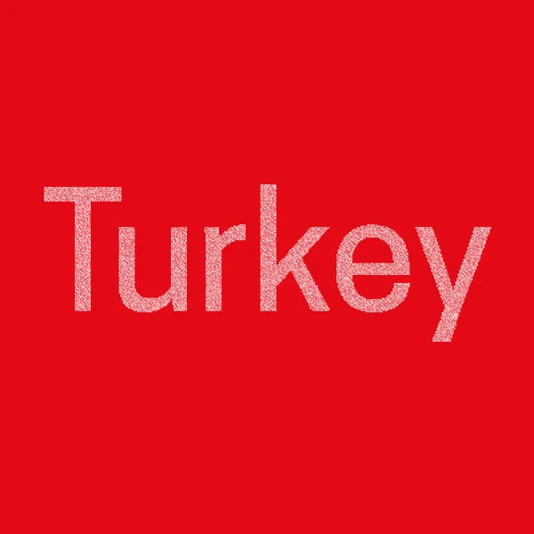 Türkiye Silüeti Resmedilmiş Desen Haritası Çizimi — Stok Vektör