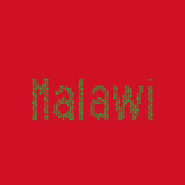 Malawi Silhouette Pixelated Patrón Mapa Ilustración — Vector de stock