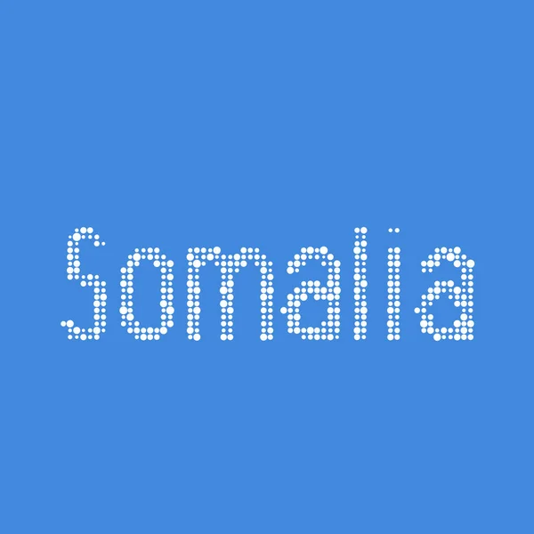 Somalië Silhouet Pixelated Patroon Kaart Illustratie — Stockvector