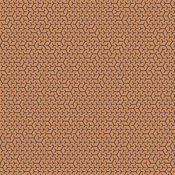 Laberinto Hexagonal Patrón Ilustración Abstracta — Vector de stock