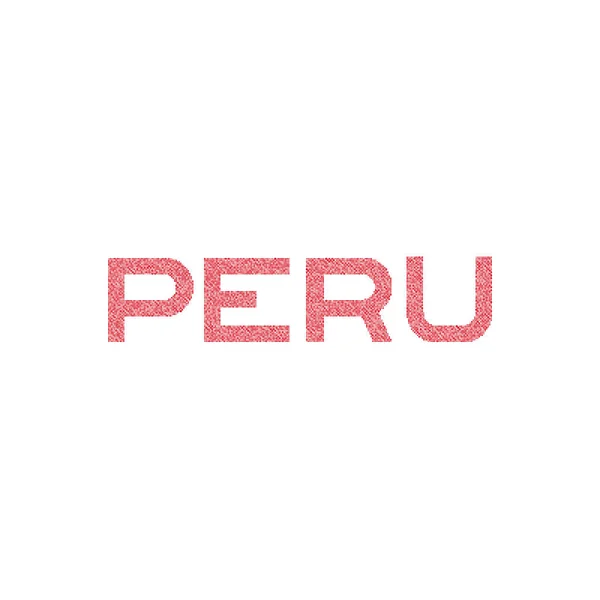Perú Silueta Pixelado Patrón Mapa Ilustración — Archivo Imágenes Vectoriales