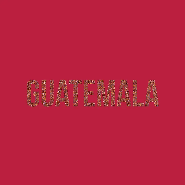 Guatemala Silhouette Ilustración Mapa Patrón Pixelado — Archivo Imágenes Vectoriales