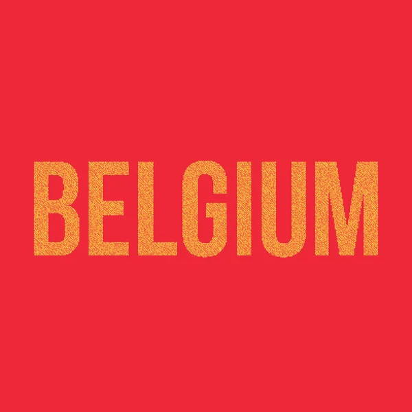 Ilustrasi Peta Pola Siluet Belgia Pixelated - Stok Vektor