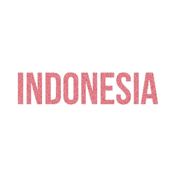 Indonesia Silhouette Pixelated Modello Mappa Illustrazione — Vettoriale Stock
