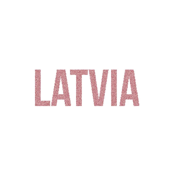 Letonia Silhouette Pixelated Patrón Mapa Ilustración — Vector de stock