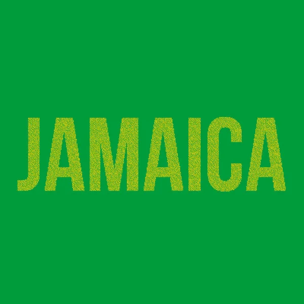 Jamaica Silhueta Pixelado Ilustração Mapa Padrão —  Vetores de Stock
