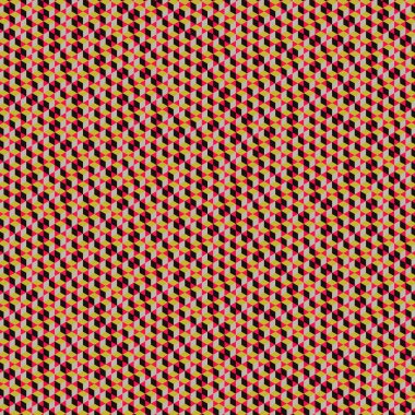  Altıgen Labirent deseni soyut illüstrasyon