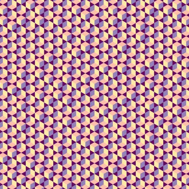  Altıgen Labirent deseni soyut illüstrasyon