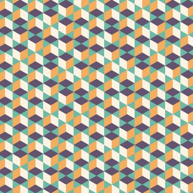  Altıgen Labirent deseni soyut illüstrasyon