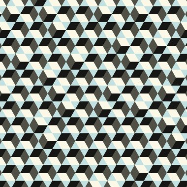  Altıgen Labirent deseni soyut illüstrasyon