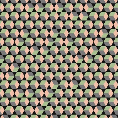  Altıgen Labirent deseni soyut illüstrasyon