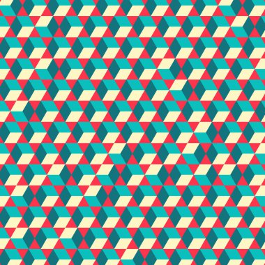  Altıgen Labirent deseni soyut illüstrasyon