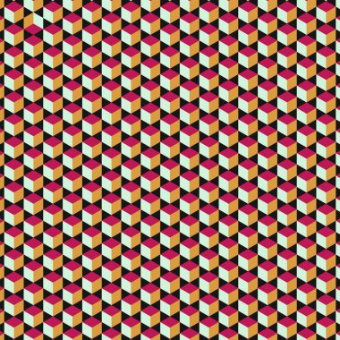  Altıgen Labirent deseni soyut illüstrasyon