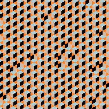  Altıgen Labirent deseni soyut illüstrasyon