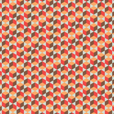  Altıgen Labirent deseni soyut illüstrasyon