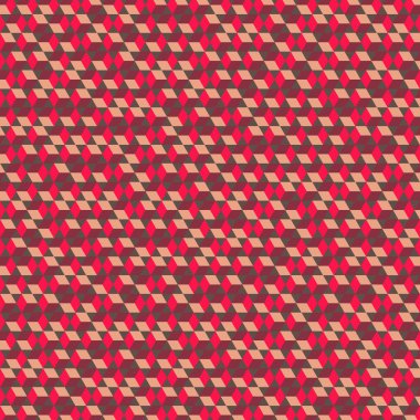  Altıgen Labirent deseni soyut illüstrasyon