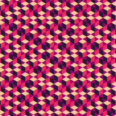  Altıgen Labirent deseni soyut illüstrasyon