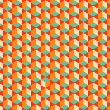  Altıgen Labirent deseni soyut illüstrasyon