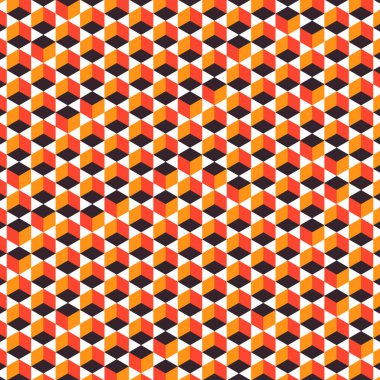  Altıgen Labirent deseni soyut illüstrasyon