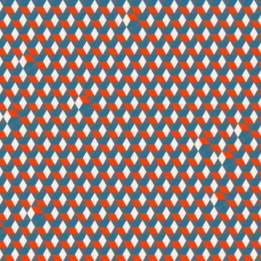  Altıgen Labirent deseni soyut illüstrasyon